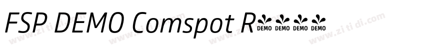 FSP DEMO Comspot R字体转换 FSP DEMO Comspot R字体转换
